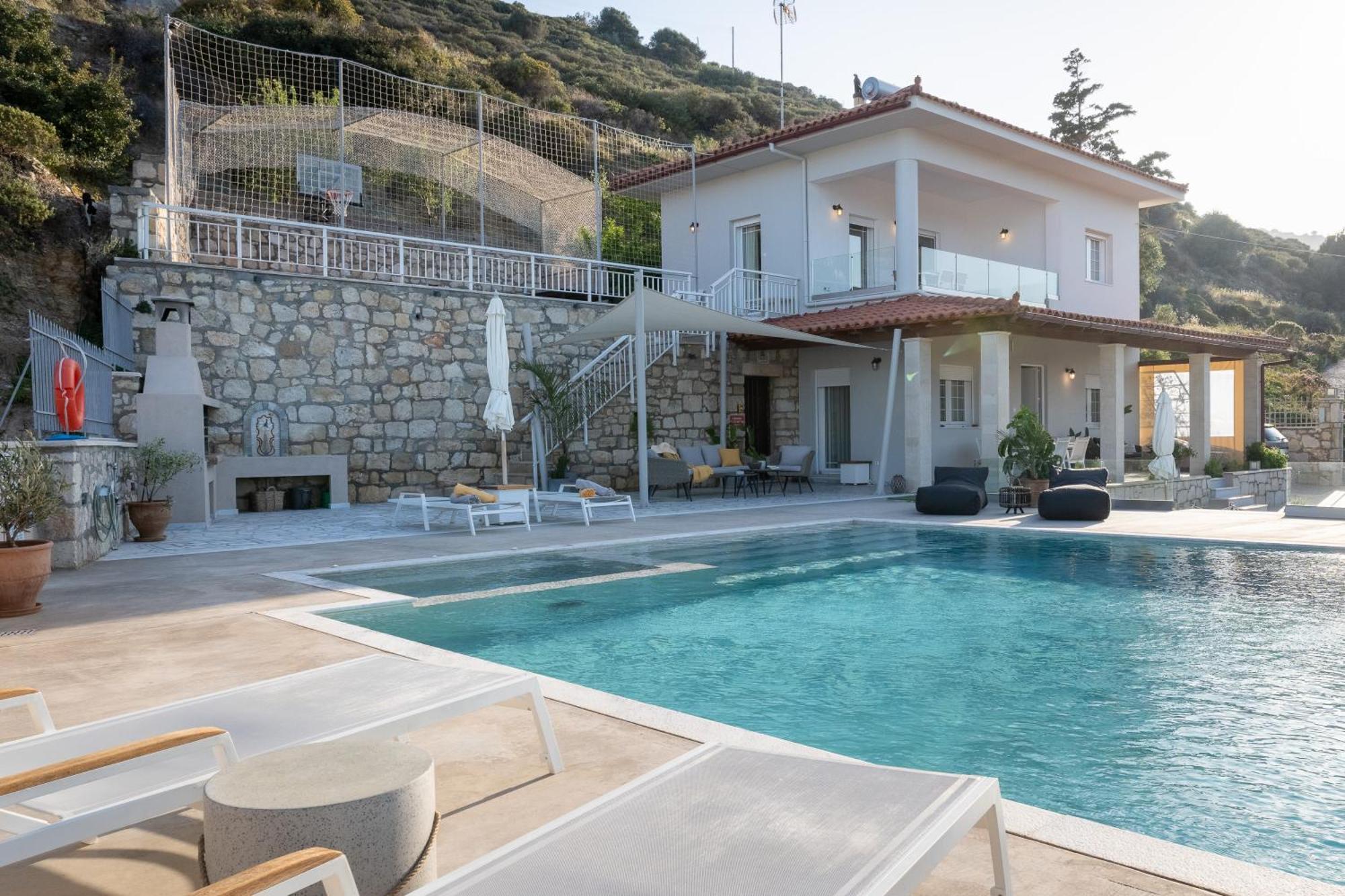Amazing View Villa Aliki With Infinity Pool & Spa Лигарія Екстер'єр фото